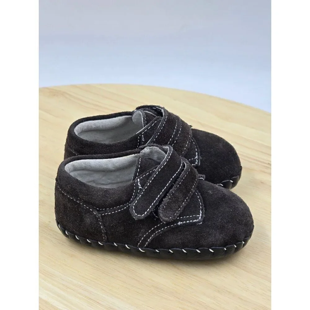 Pediped Baby Boys Size 0-6 months Dark Brown Walking Shoes